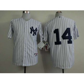Men's New York Yankees #14 Stephen Drew White Jersey