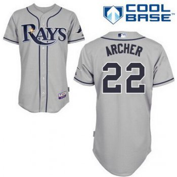 Tampa Bay Rays #22 Chris Archer Gray Jersey