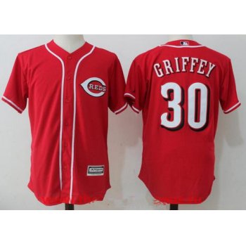 Men's Cincinnati Reds #30 Ken Griffey Jr Retired Red Cool Base Stitched MLB Jersey
