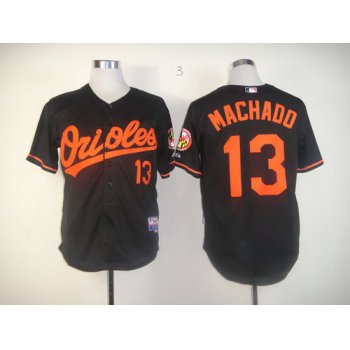 Baltimore Orioles #13 Manny Machado Black Jersey