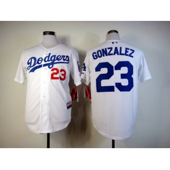 Los Angeles Dodgers #23 Adrian Gonzalez White Jersey