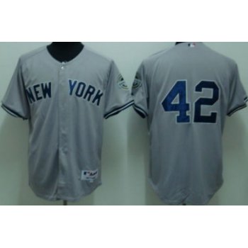 New York Yankees #42 Mariano Rivera Gray Jersey