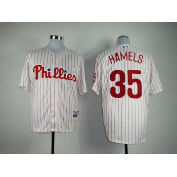 Philadelphia Phillies #35 Cole Hamels White Jersey