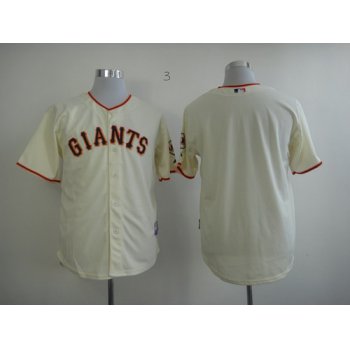 San Francisco Giants Blank Cream Jersey