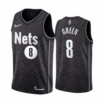 Brooklyn Nets #8 Jeff Green Black NBA Swingman 2020-21 Earned Edition Jersey