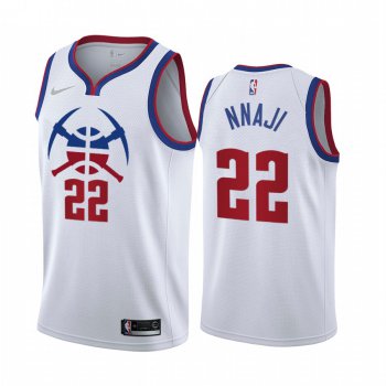 Denver Nuggets #22 Zeke Nnaji White NBA Swingman 2020-21 Earned Edition Jersey