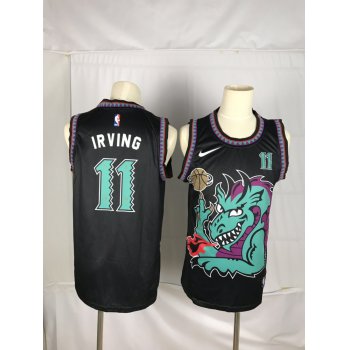 Men Brooklyn Nets 11 Irving Black dragon Nike 2021 Nike NBA Jersey