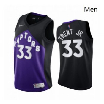 Men Toronto Raptors 33 Gary Trent Jr Purple NBA Swingman 2020 21 Earned Edition Jersey