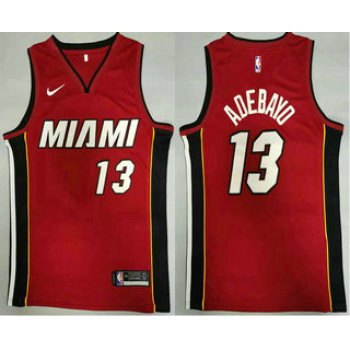 Men's Miami Heat #13 Bam Adebayo Red 2020 Nike Swingman Stitched NBA Jersey