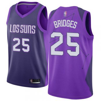 Men's Mikal Bridges Purple Swingman Jersey - Phoenix Suns #25 City Edition Basketball