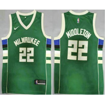 Men's Milwaukee Bucks #20 Khris Middleton Green 2021 Nike Swingman Stitched Jersey