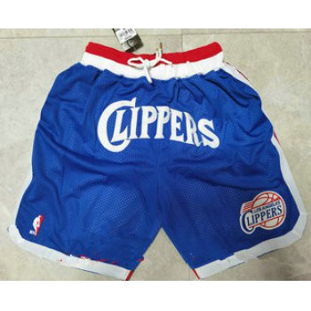 Men's los angeles clippers blue 2020 nike swingman stitched nba shorts