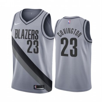 Portland Trail Blazers #23 Robert Covington Gray NBA Swingman 2020-21 Earned Edition Jersey