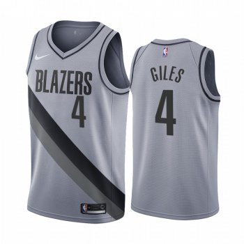 Portland Trail Blazers #4 Harry Giles III Gray NBA Swingman 2020-21 Earned Edition Jersey