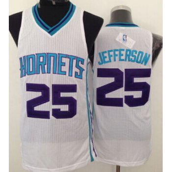 Charlotte Hornets #25 Al Jefferson White Swingman Jersey
