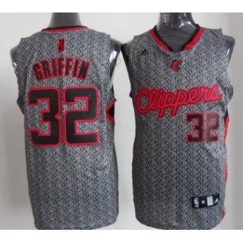 Los Angeles Clippers #32 Blake Griffin Gray Static Fashion Jersey