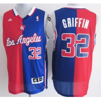 Los Angeles Clippers #32 Blake Griffin Revolution 30 Swingman Red/Blue Two Tone Jersey