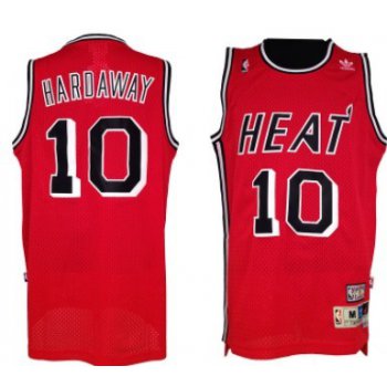 Miami Heat #10 Tim Hardaway Red Swingman Throwback jersey