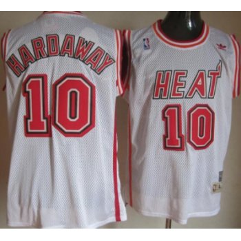 Miami Heat #10 Tim Hardaway White Swingman Throwback Jersey