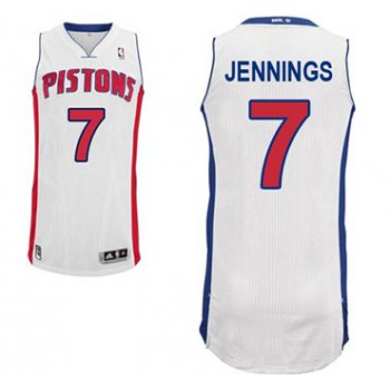 Detroit Pistons #7 Brandon Jennings White Swingman Jersey