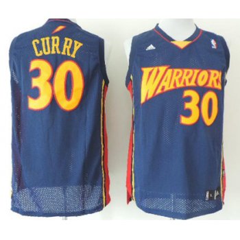 Golden State Warriors #30 Stephen Curry 2009 Navy Blue Swingman Jersey