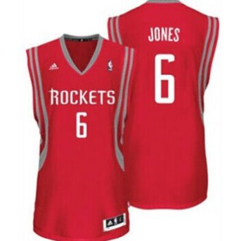 Houston Rockets #6 Terrence Jones Red Swingman Jersey