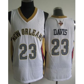 New Orleans Pelicans #23 Anthony Davis White Swingman Jersey