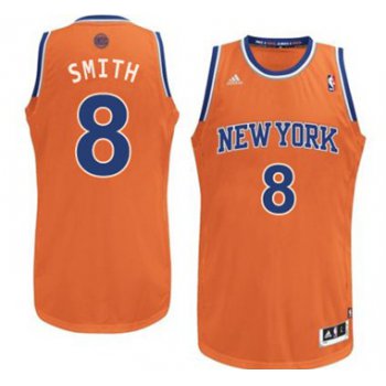 New York Knicks #8 J.R. Smith Orange Swingman Jersey