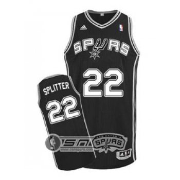 San Antonio Spurs #22 Tiago Splitter Black Swingman Jersey