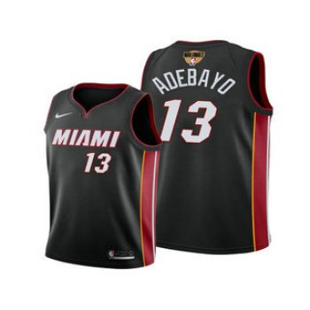 Men's Miami Heat #13 Bam Adebayo 2020 Black Finals Bound Association Edition Stitched NBA Jersey