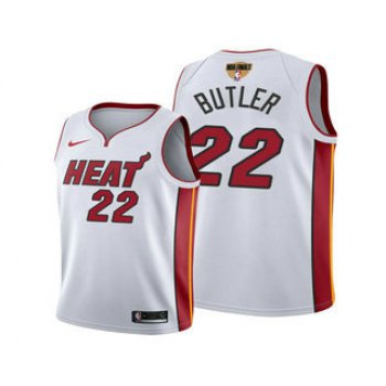 Men's Miami Heat #22 Jimmy Butler White 2020 Finals Bound Association Edition Stitched NBA Jersey
