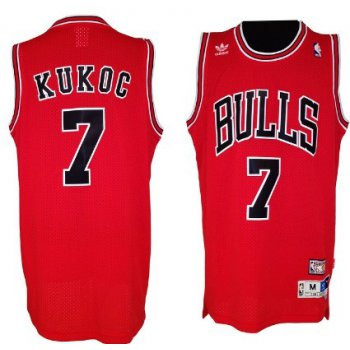 Chicago Bulls #7 Toni Kukoc Red Swingman Throwback Jersey