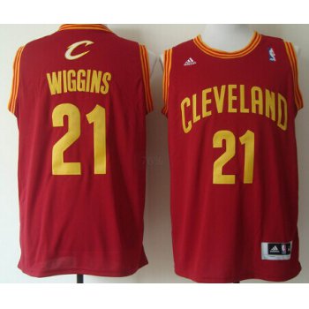 Cleveland Cavaliers #21 Andrew Wiggins Revolution 30 Swingman Red Jersey
