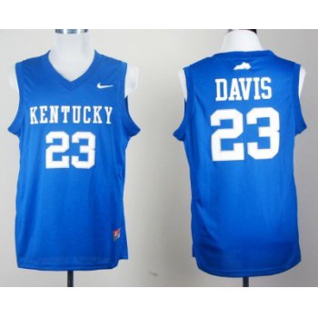 Kentucky Wildcats #23 Anthony Davis Royal Blue College Basketball Jersey