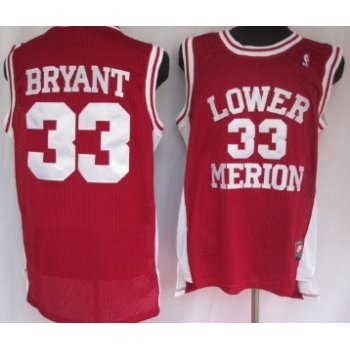 Lower Merion High School #33 Kobe Bryant Red Jersey
