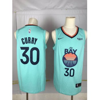 Men's Golden State Warriors #30 Stephen Curry Green 2020 Nike Swingman NEW Stitched NBA Jersey