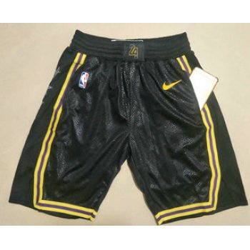 Men's Los Angeles Lakers Black 2020 Nike City Edition Stitched Shorts