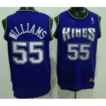 Sacramento Kings #55 Jason Williams Purple Swingman Jersey