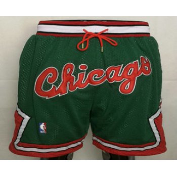 Chicago Bulls Green With Chicago Swingman Throwback Shorts