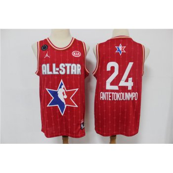 Men's Atlanta Hawks #24 Trae Young Red Jordan Brand 2020 All-Star Game Swingman Stitched NBA Jersey