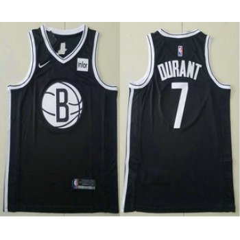 Men's Brooklyn Nets #7 Kevin Durant Black 2019 NEW Nike Swingman Stitched NBA Jersey With The Sponsor Logo