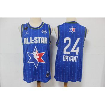 Men's Los Angeles Lakers #24 Kobe Bryant Blue Jordan Brand 2020 All-Star Game Swingman Stitched NBA Jersey