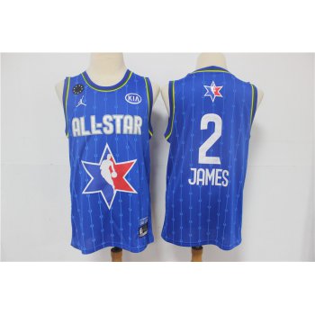 Men's Los Angeles Lakers #2 LeBron James Blue Jordan Brand 2020 All-Star Game Swingman Stitched NBA Jersey