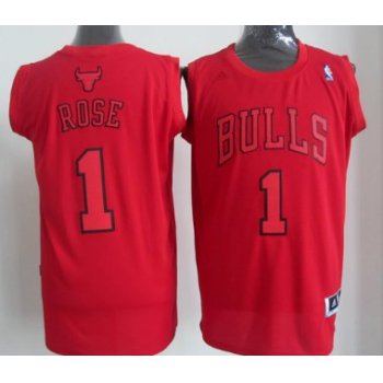 Chicago Bulls #1 Derrick Rose Revolution 30 Swingman Red Big Color Jersey