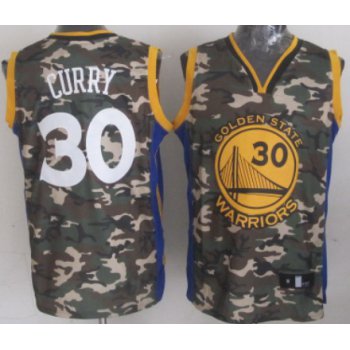 Golden State Warriors #30 Stephen Curry Camo Fashion Jersey