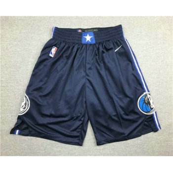 Men's Dallas Mavericks NEW Navy Blue 2020 NBA Swingman Stitched NBA Shorts