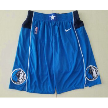 Men's Dallas Mavericks New Light Blue 2019 NBA Swingman Stitched NBA Shorts