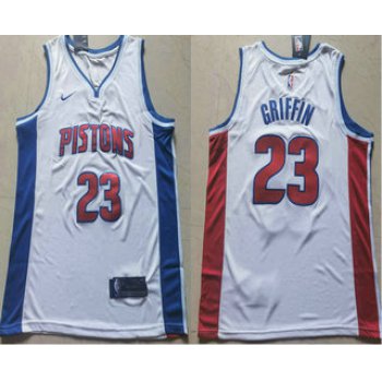 Men's Detroit Pistons #23 Blake Griffin White 2019 Nike Swingman Stitched NBA Jersey