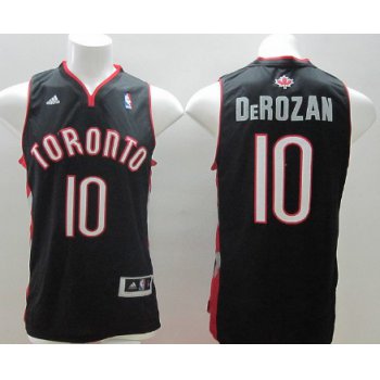 Toronto Raptors #10 Demar DeRozan Revolution 30 Swingman Black Jersey