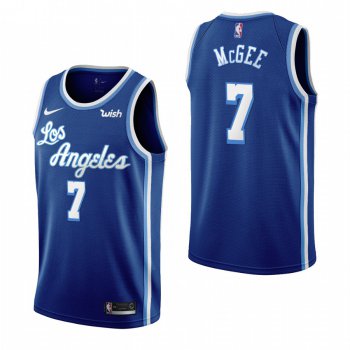Los Angeles Lakers #7 Javale Mcgee Blue 2019-20 Classic Edition Stitched NBA Jersey
